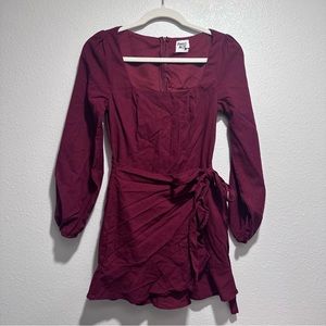 Princess polly maroon dress